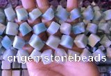 CAM1677 15.5 inches 8*8mm - 14*15mm cube amazonite beads