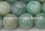 CAM1683 15.5 inches 10mm round natural amazonite beads wholesale