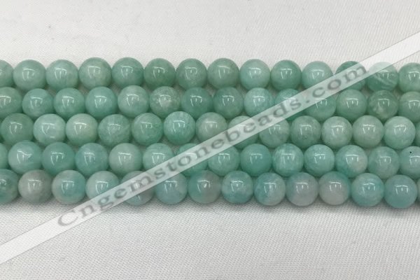 CAM1687 15.5 inches 8mm round natural amazonite beads wholesale