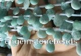 CAM1697 Top drilled 10*14mm faceted briolette amazonite beads