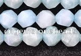 CAM1705 15.5 inches 6mm faceted nuggets amazonite gemstone beads