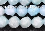 CAM1706 15.5 inches 8mm faceted nuggets amazonite gemstone beads