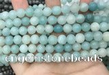 CAM1732 15.5 inches 8mm round amazonite gemstone beads