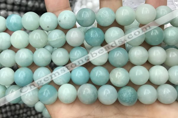 CAM1734 15.5 inches 12mm round amazonite gemstone beads