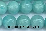 CAM1780 15 inches 6mm - 7mm round amazonite gemstone beads