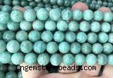 CAM1804 15 inches 10mm round amazonite gemstone beads wholesale