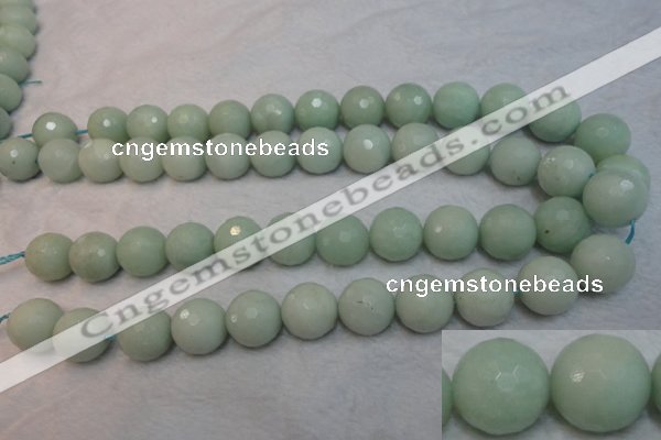 CAM181 15.5 inches 16mm faceted round amazonite gemstone beads