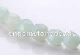 CAM27 faceted round natural amazonite 8mm stone beads Wholesale