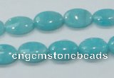 CAM304 15.5 inches 10*14mm oval natural peru amazonite beads wholesale