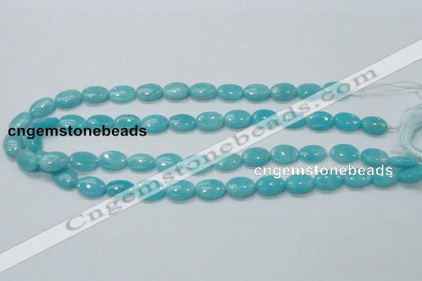 CAM304 15.5 inches 10*14mm oval natural peru amazonite beads wholesale