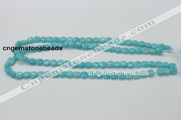 CAM305 15.5 inches 8*8mm square natural peru amazonite beads wholesale