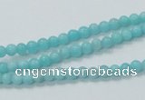 CAM307 15.5 inches 4mm round natural peru amazonite beads wholesale