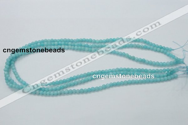 CAM307 15.5 inches 4mm round natural peru amazonite beads wholesale