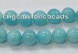 CAM308 15.5 inches 10mm round natural peru amazonite beads wholesale