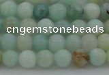 CAM321 15.5 inches 6mm round natural peru amazonite beads