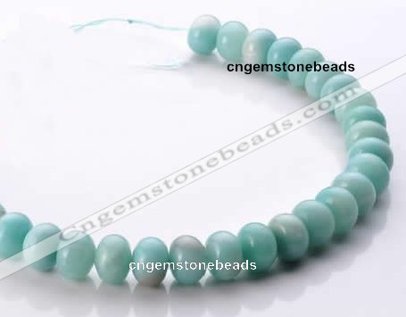 CAM36 10*14mm natural amazonite rondelle beads Wholesale