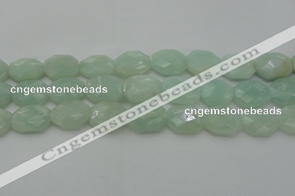 CAM369 15.5 inches 15*20mm faceted octagonal amazonite beads