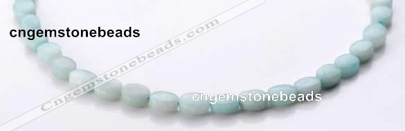 CAM37 5*7mm natural amazonite flat oval gemstone beads Wholesale