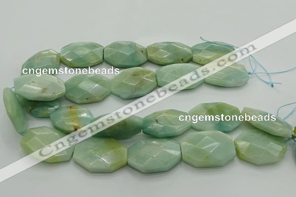 CAM371 15.5 inches 22*30mm - 25*35mm faceted octagonal amazonite beads
