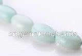 CAM38 flat oval natural amazonite 8*12mm beads Wholesale