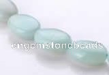 CAM39 natural amazonite 10*14mm flat oval beads Wholesale