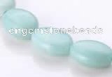 CAM40 natural amazonite flat oval 12*16mm beads Wholesale