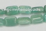 CAM405 15.5 inches 10*14mm rectangle natural russian amazonite beads