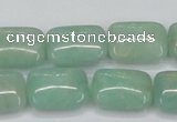 CAM406 15.5 inches 13*18mm rectangle natural russian amazonite beads