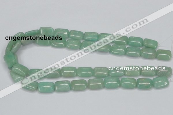 CAM406 15.5 inches 13*18mm rectangle natural russian amazonite beads