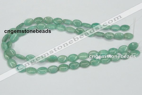 CAM407 15.5 inches 10*14mm oval natural russian amazonite beads