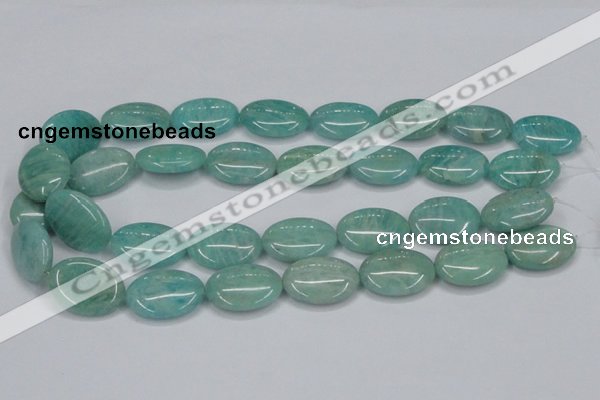 CAM409 15.5 inches 18*25mm oval natural russian amazonite beads