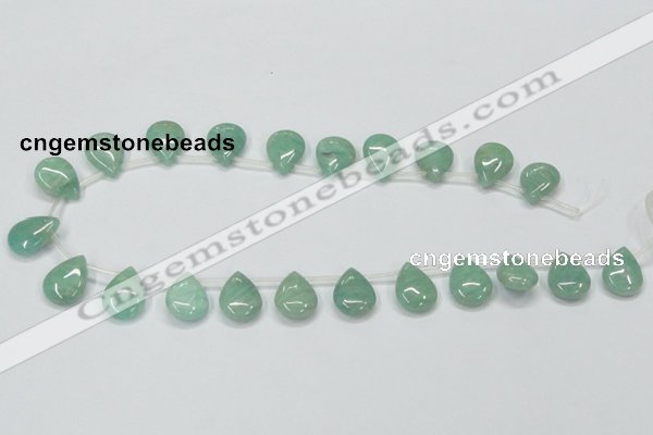 CAM416 15.5 inches 13*18mm flat teardrop natural russian amazonite beads