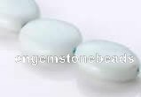 CAM42 15*20mm flat oval natural amazonite beads Wholesale