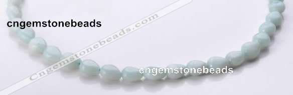 CAM44 8*10mm natural amazonite flat teardrop beads Wholesale