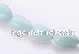 CAM45 8*12mm natural amazonite flat teardrop beads Wholesale