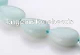 CAM47 flat teardrop natural amazonite 12*16mm beads Wholesale