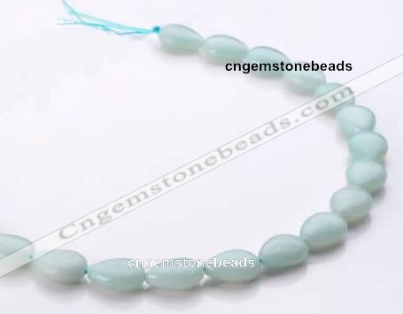 CAM47 flat teardrop natural amazonite 12*16mm beads Wholesale