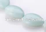 CAM49 flat teardrop 15*20mm natural amazonite beads Wholesale