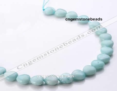 CAM55 heart natural amazonite 14*14mm gemstone beads Wholesale