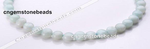 CAM57 10mm coin natural amazonite gemstone beads Wholesale
