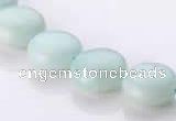 CAM58 12mm coin natural amazonite gemstone beads Wholesale