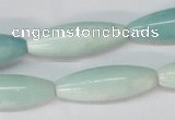 CAM603 15.5 inches 10*30mm rice Chinese amazonite gemstone beads