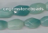 CAM609 15.5 inches 13*18mm faceted nugget Chinese amazonite beads