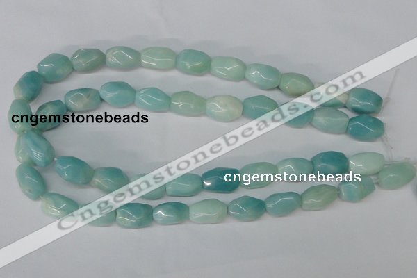 CAM609 15.5 inches 13*18mm faceted nugget Chinese amazonite beads