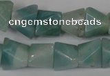 CAM612 15.5 inches 12*16mm pyramid Chinese amazonite gemstone beads