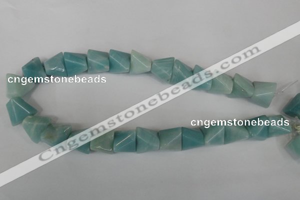 CAM613 15.5 inches 15*20mm pyramid Chinese amazonite gemstone beads