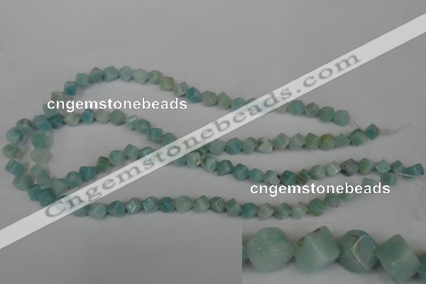 CAM617 15.5 inches 6*6mm cube Chinese amazonite gemstone beads