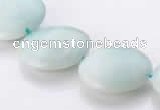 CAM62 natural amazonite 20mm coin gemstone beads Wholesale