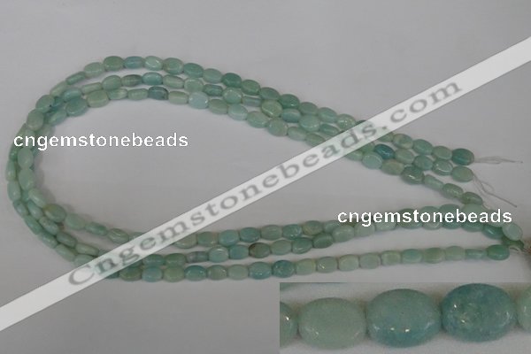 CAM621 15.5 inches 6*8mm oval Chinese amazonite gemstone beads