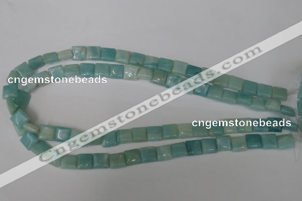 CAM624 15.5 inches 10*10mm square Chinese amazonite gemstone beads